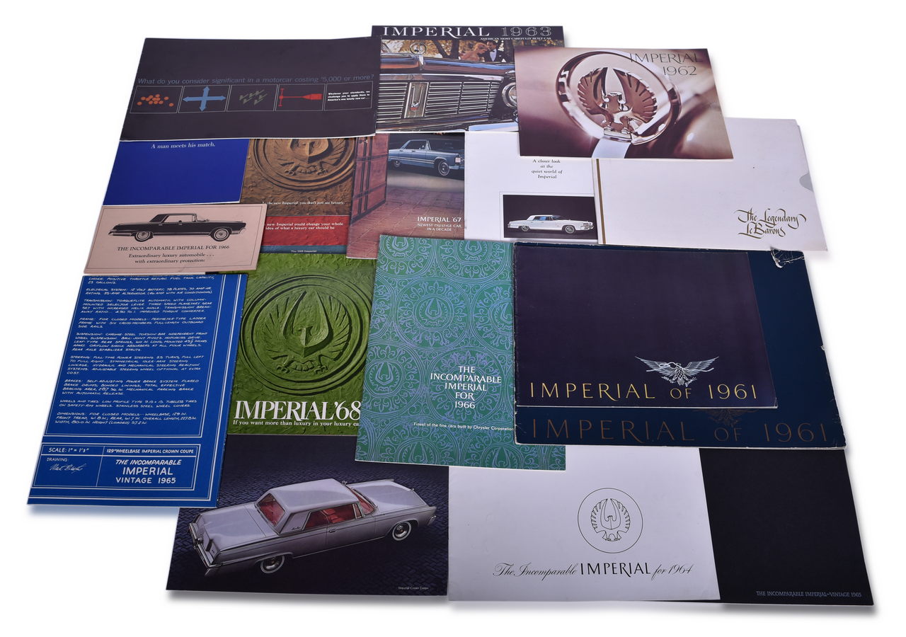 3514 - 19 Pieces of Chrysler Imperial Sales / Promotional Literature 1960-1968 thumbnail
