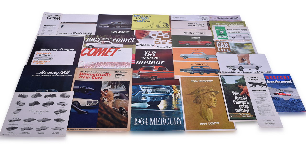 3520 - 38 Pieces of 1963-1967 Lincoln / Mercury Sales and Promotional Literature thumbnail