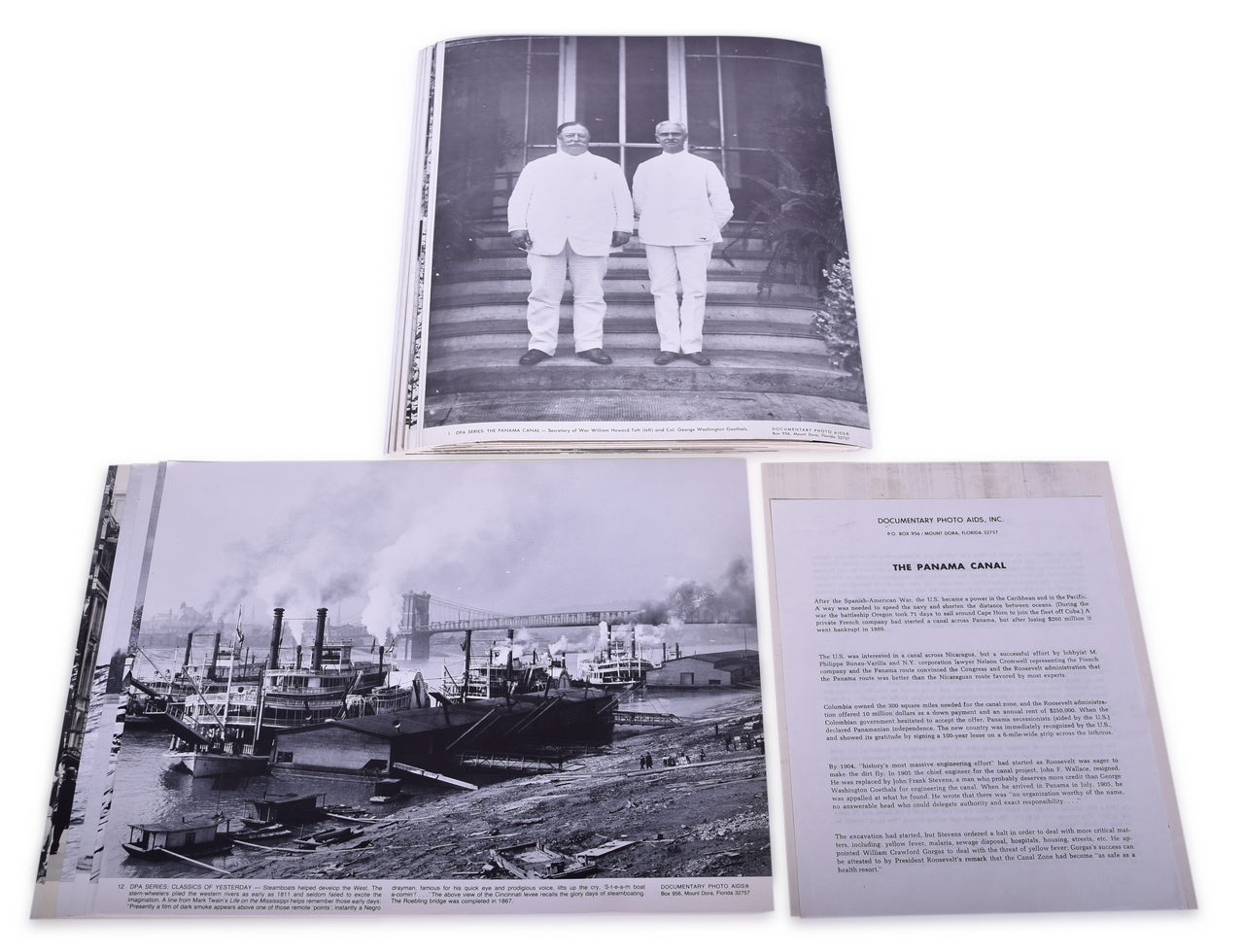 3531 - Nineteen Documentary Photo Aids - The Panama Canal, Classics of Yesterday Steamboats, Schooners, Riverboats, and More thumbnail