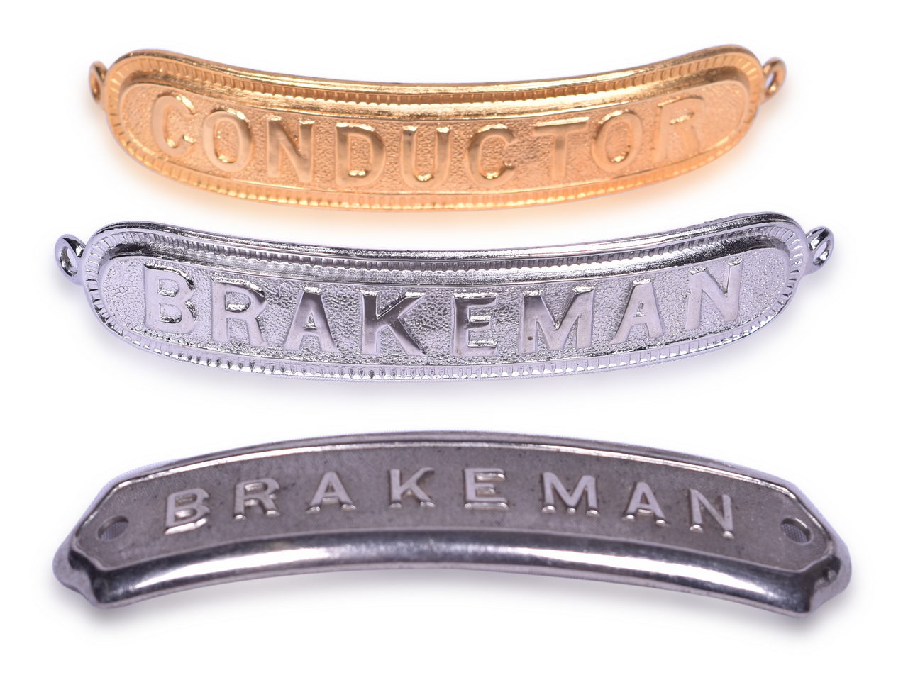 3006 - Three Railroad Cap Badges - 