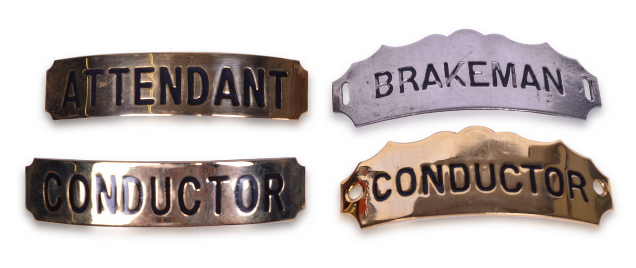 3010 - Four Railroad Cap Badges - 