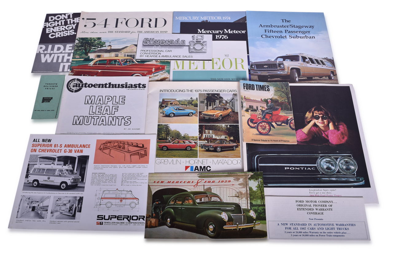 3536 - Fifteen Pieces of Automotive Promotional and Sales Literature - Ford, Pontiac, AMC, Mercury, etc. thumbnail