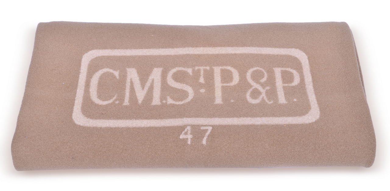 3019 - Chicago, Milwaukee, St. Paul & Pacific Railroad North Star Wool Blanket thumbnail