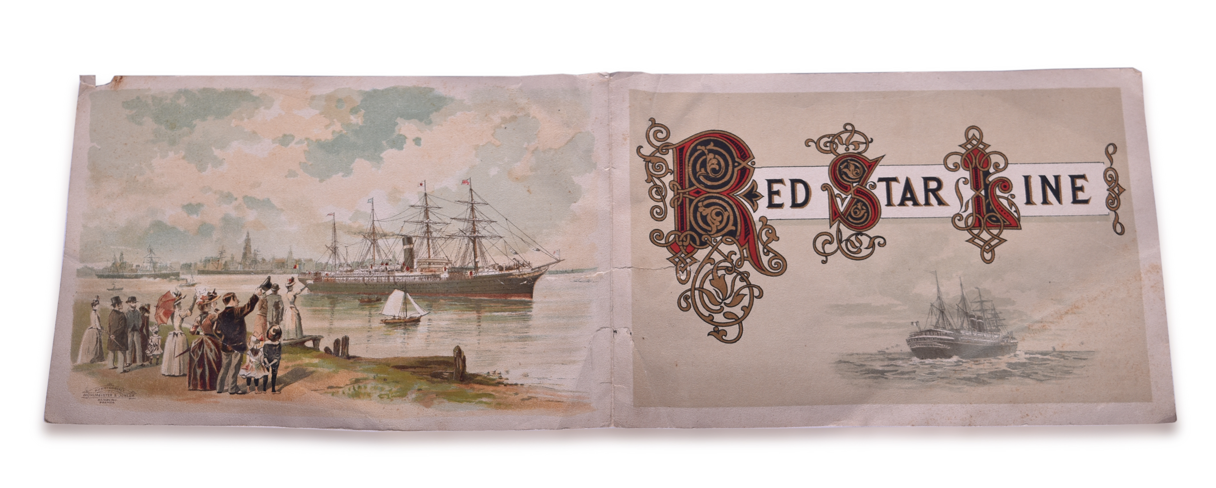 3538B - 1897 Red Star Line SS Kensington Passenger List thumbnail