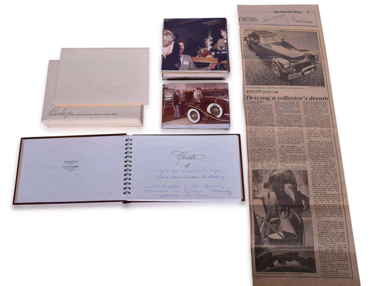 3542 - Buehrig Motor Car Introduction Archive - Invitations, Photos, Guest Book thumbnail