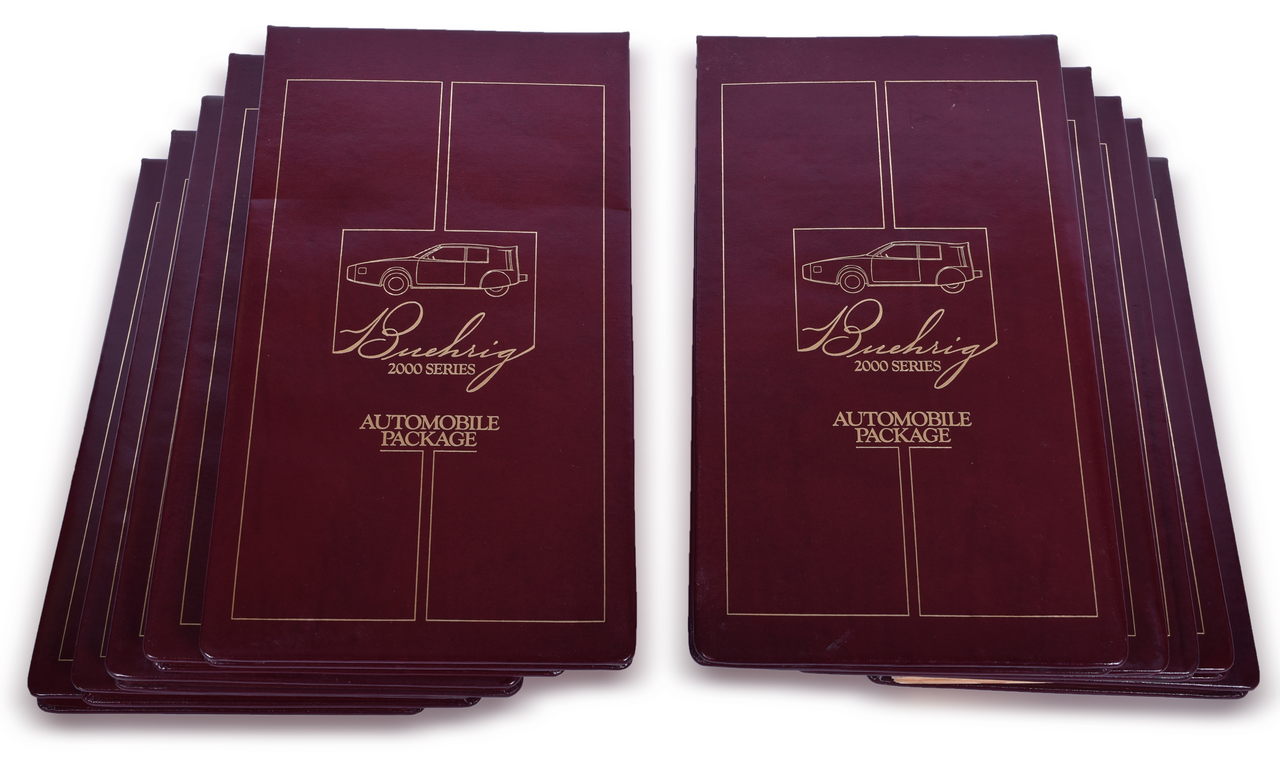 3562 - Ten Original Buehrig 2000 Series Automobile Package Binders thumbnail