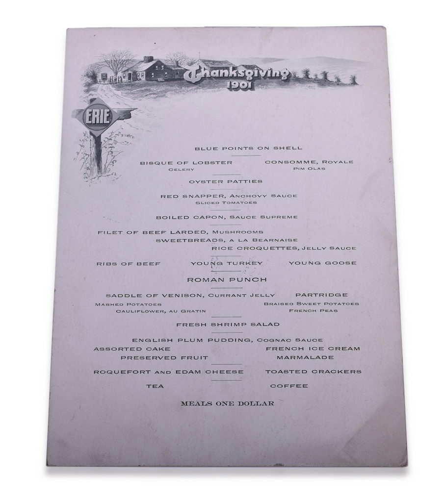 3061 - 1901 Erie Railroad Thanksgiving Special Menu thumbnail