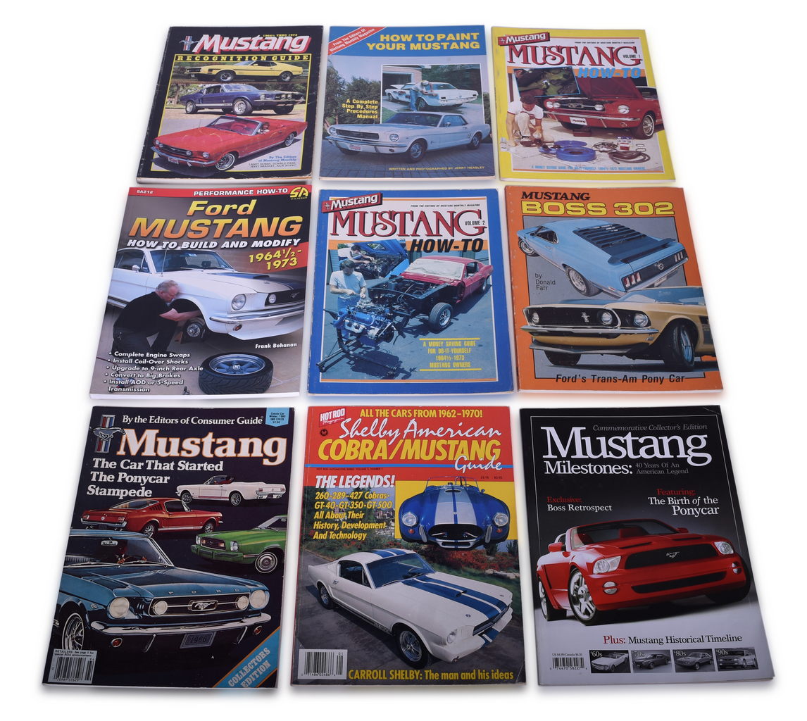 3584 - Nine Ford Mustang Books and Magazines - Technical, Historical, and Recognition thumbnail