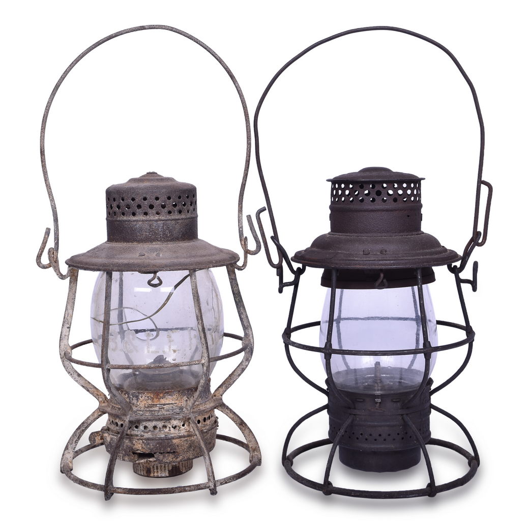 3086 - Armspear Bessemer and Lake Erie and Adlake Reliable Wheeling & Lake Erie Railroad Lanterns thumbnail