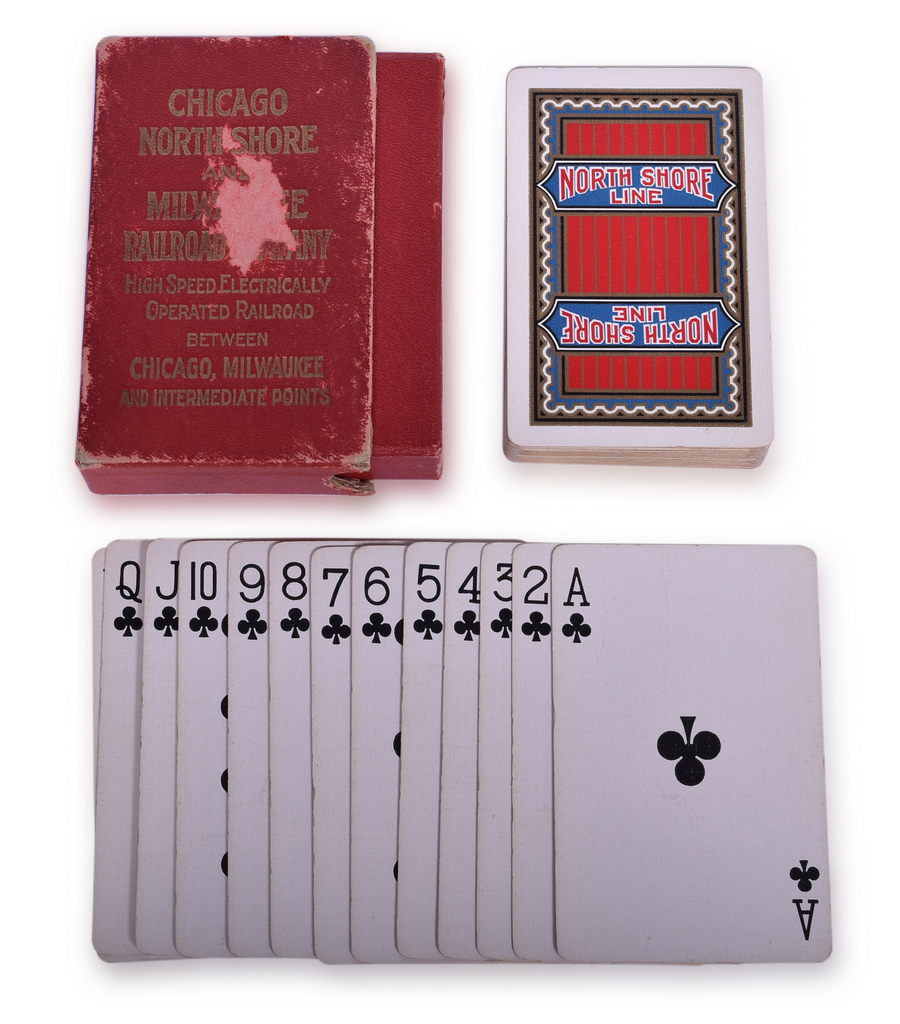 3105 - Chicago, North Shore & Milwaukee Railroad North Shore Line Playing Cards Complete thumbnail