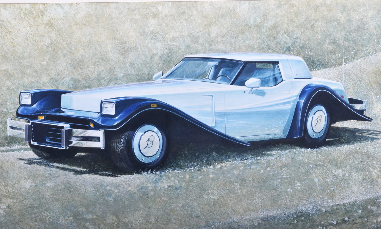 3602 - Original Peter Maier Buehrig Motor Car Painting thumbnail