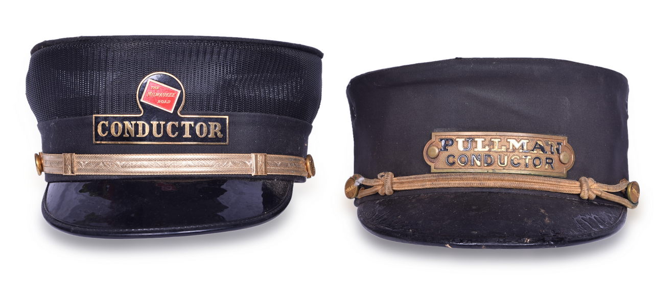 3106 - Milwaukee Road and Pullman Railroad Conductor Caps thumbnail