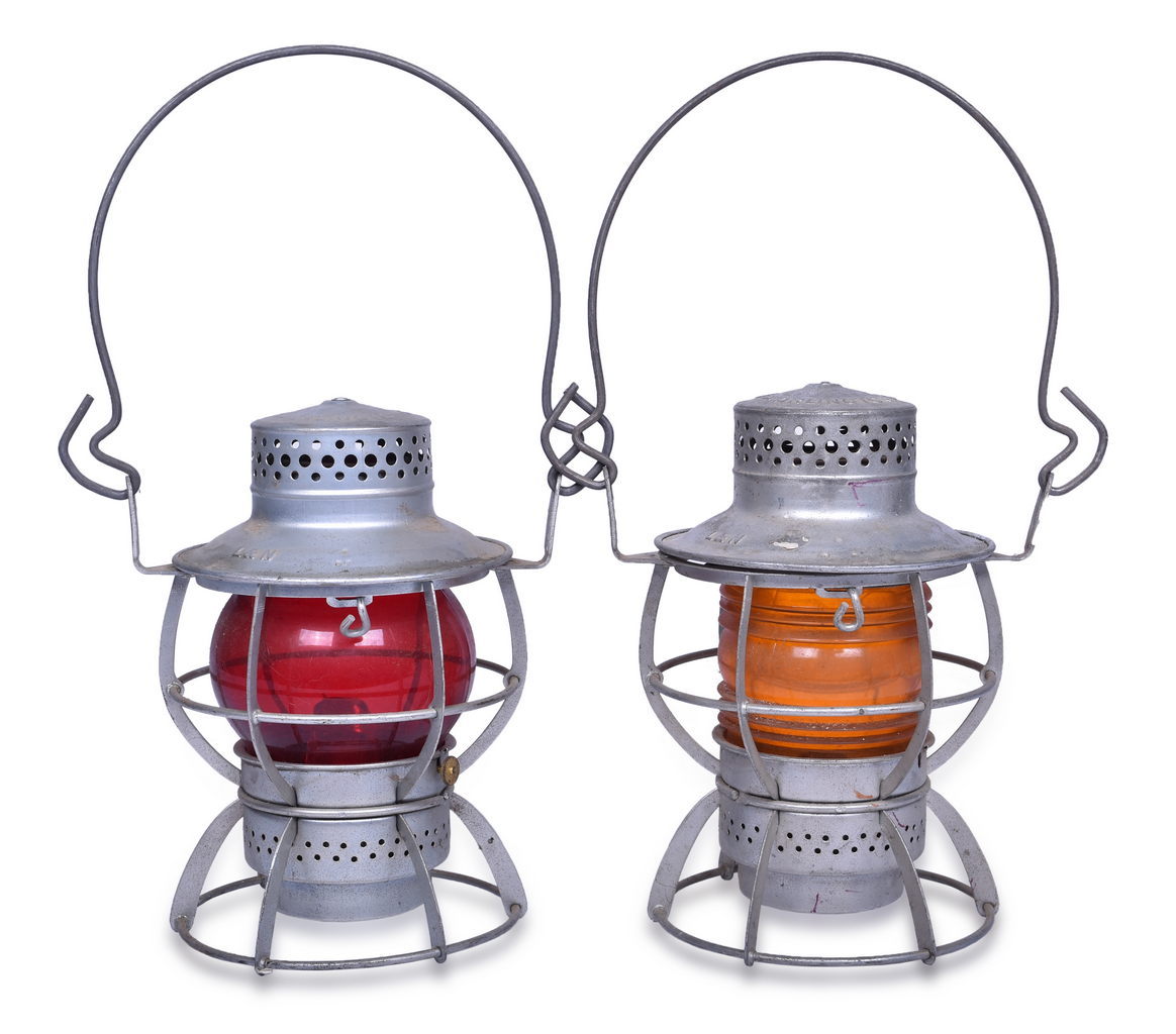 3110 - Unfired Pair of Dressel Louisville and Nashville Railroad Lanterns w/ Storage Wear thumbnail