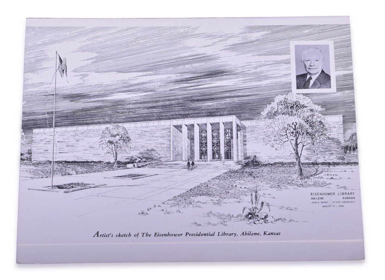 3123 - President Dwight D. Eisenhower 1959 Presidential Library Special Train Menu thumbnail