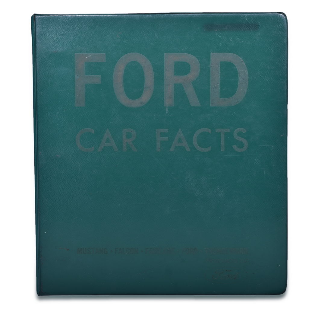 3627 - 1967 Ford Dealership Car Facts Binder w/ Paint Colors, Car Prices, Four Season Fun Advertisement, and More thumbnail