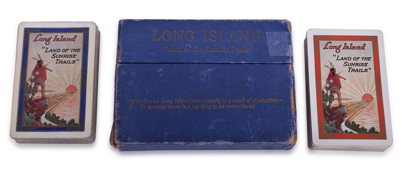 3129 - Long Island Railroad Playing Cards Double Deck - Land of the Sunrise Trails thumbnail
