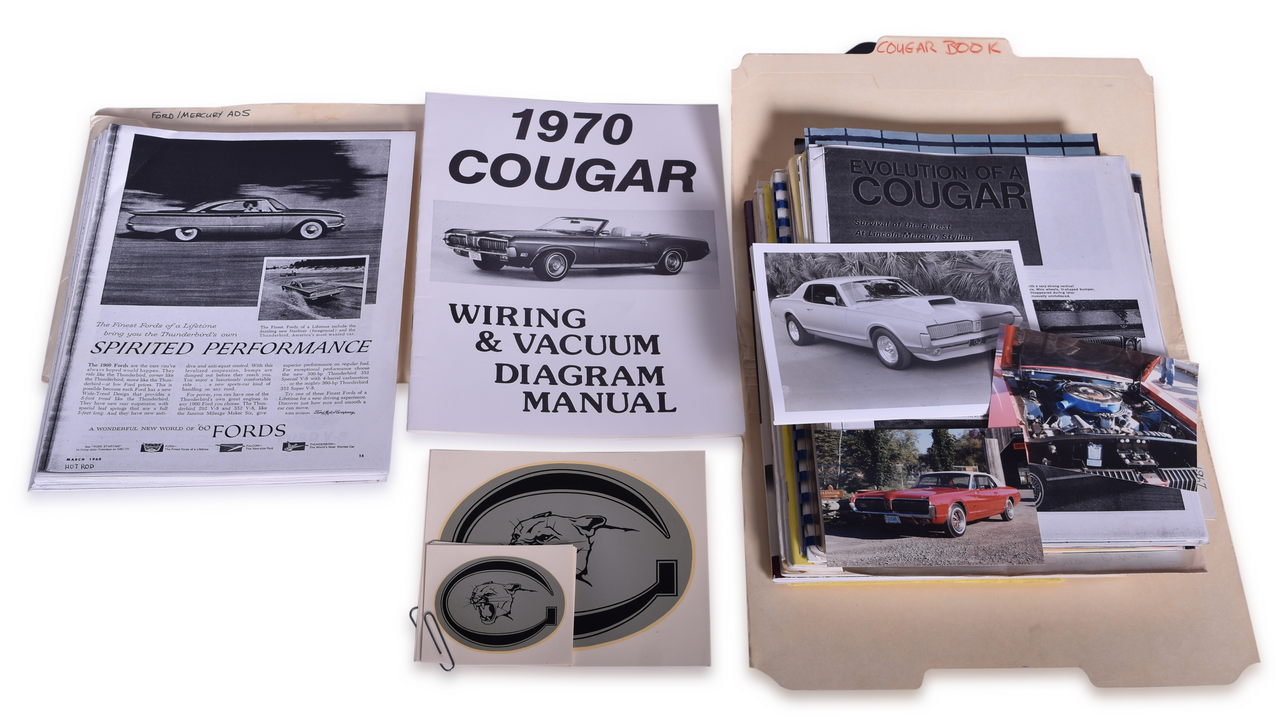 3638 - Mercury Cougar Research Folders & Books 1967-1973 thumbnail