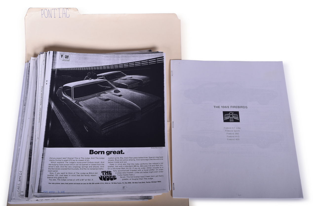 3644 - Pontiac Research Folder - Firebird, Can Am, Tempest, GTO, Catalina, etc. thumbnail