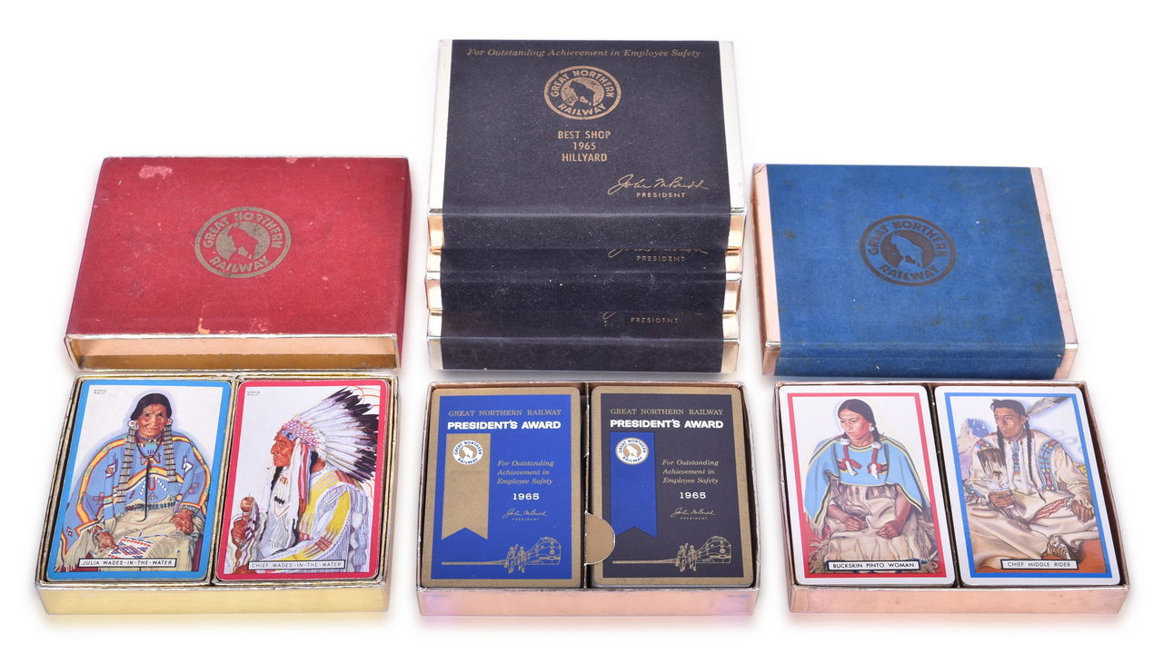 3141 - Five Double Decks of Great Northern Railway Playing Cards thumbnail