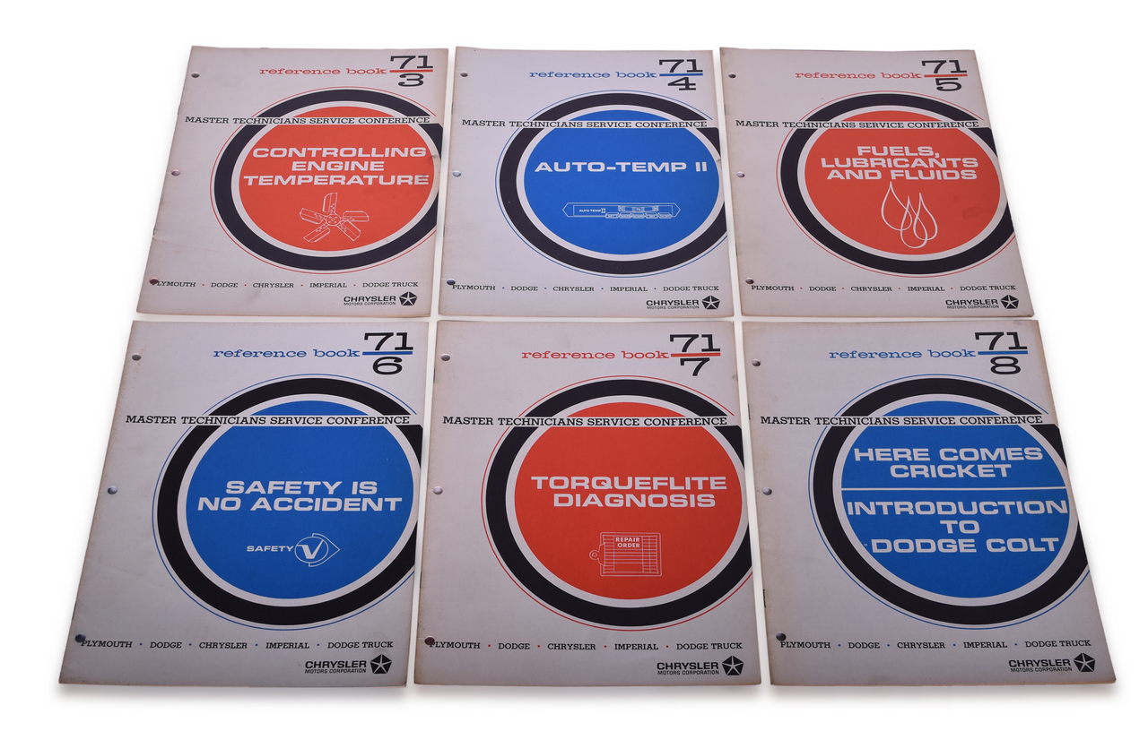 3649 - Six 1971 Chrysler Dealership / Mechanical Diagnostic Books - Torqueflite Diagnosis, Introduction to Dodge Colt, and More thumbnail