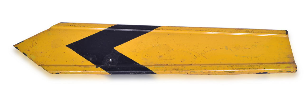 3144 - Porcelain Railroad Semaphore Blade thumbnail