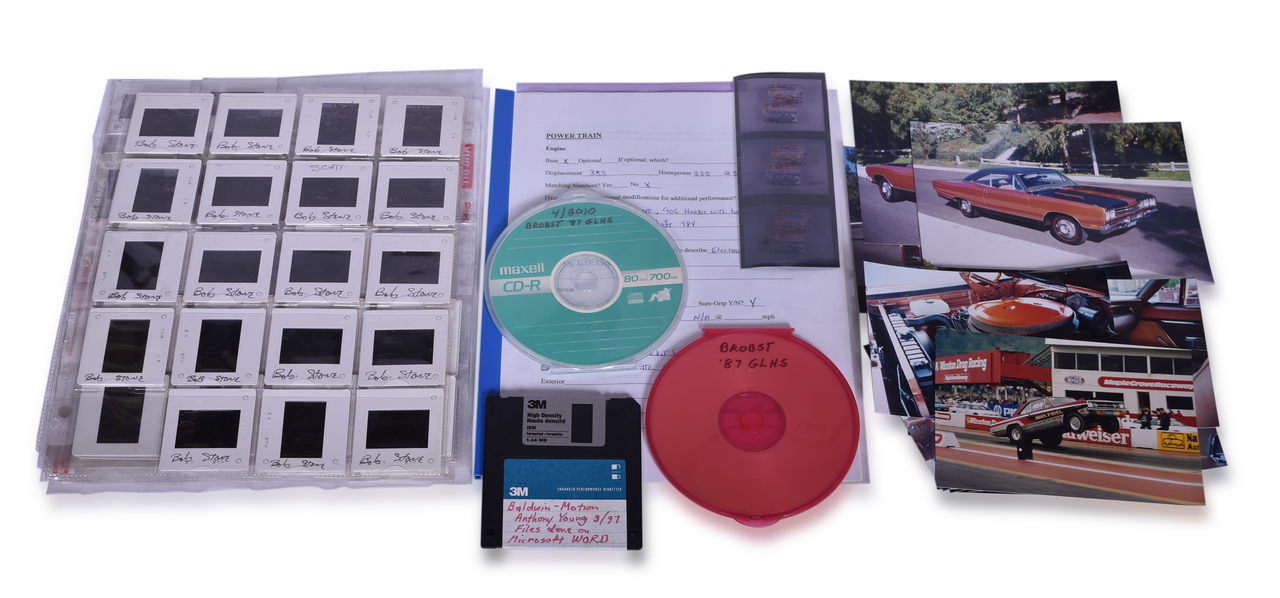 3657 - Mixed Group of Mopar Technical Show Slides and Media - Drag Racing, Funny Car, Super Stock, and More thumbnail