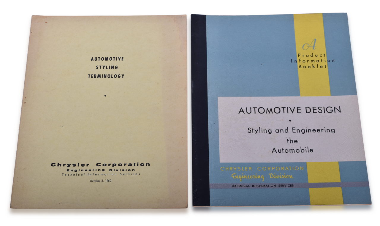 3658 - 1960 Chrysler Automotive Design Styling and Engineering Booklet and Automotive Styling Terminology Folio thumbnail