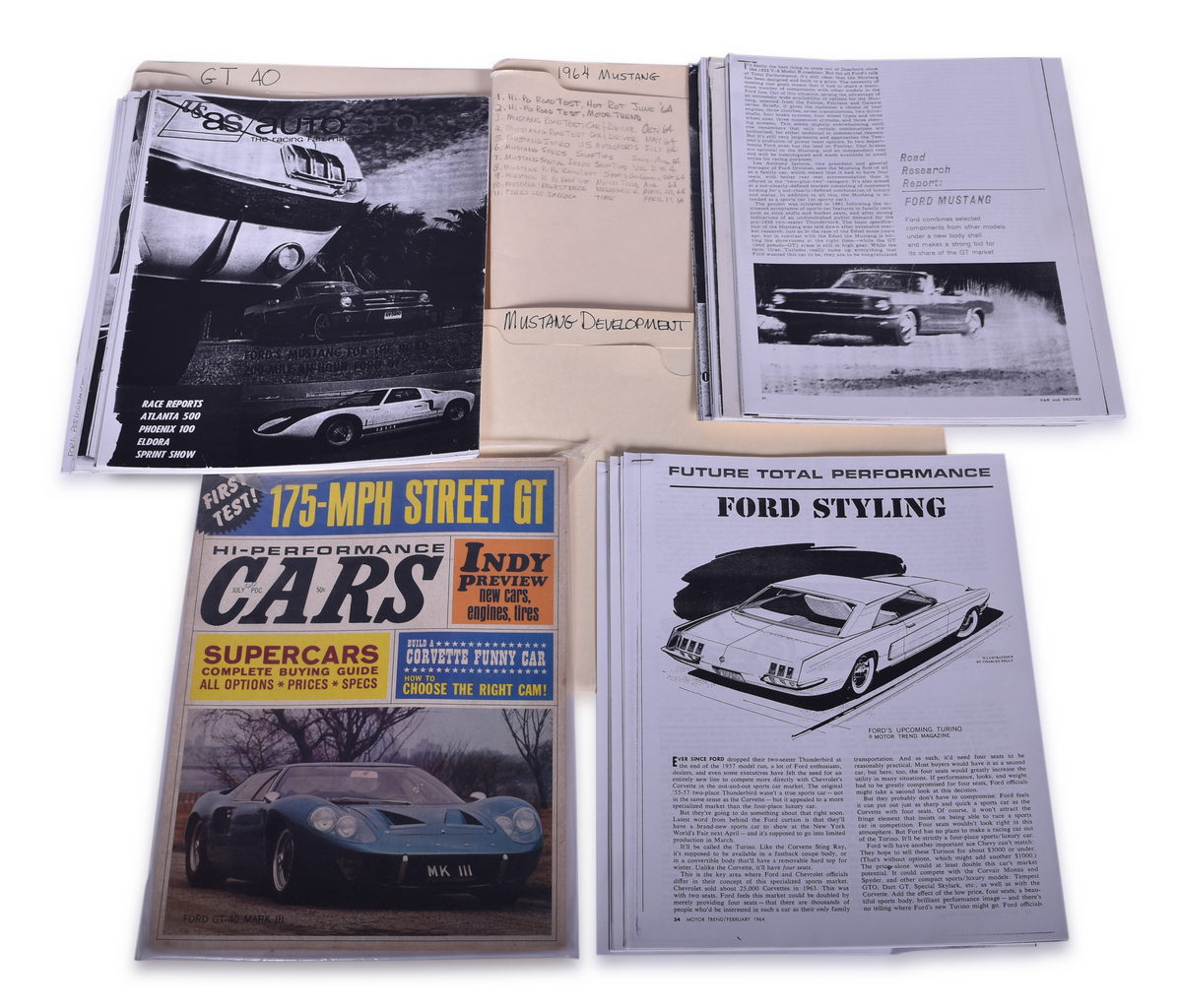 3659 - Ford Research File - 1964 GT-40 Mustang Development Articles and More thumbnail