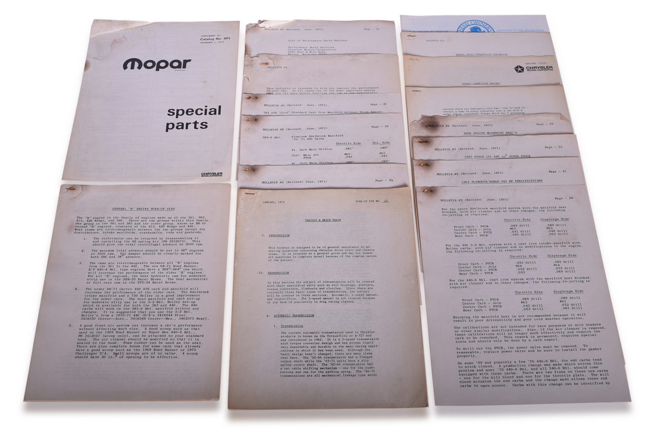3660 - Mopar Chrysler Special Parts Bulletin Group thumbnail
