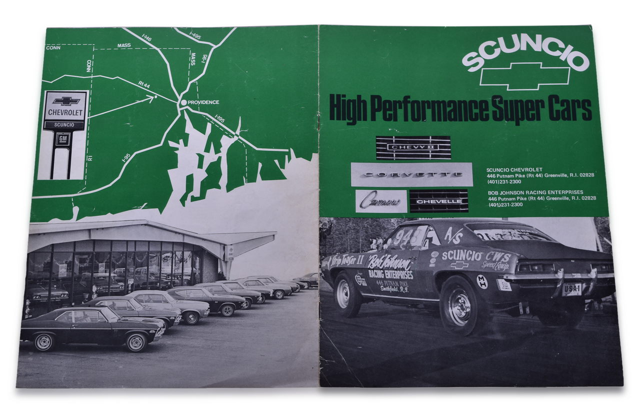 3662 - Scuncio Chevrolet High Performance Super Cars Original Brochure thumbnail