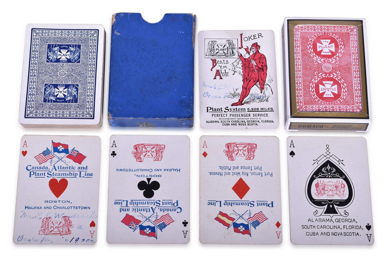 3157 - Unlisted 1900 Plant System Railroad Playing Card Deck and Reproduction Deck thumbnail