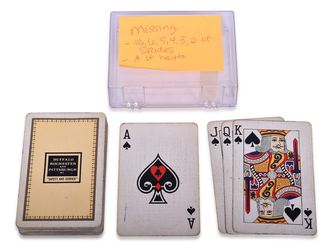 3173 - Buffalo, Rochester & Pittsburg Railroad Playing Card Deck thumbnail