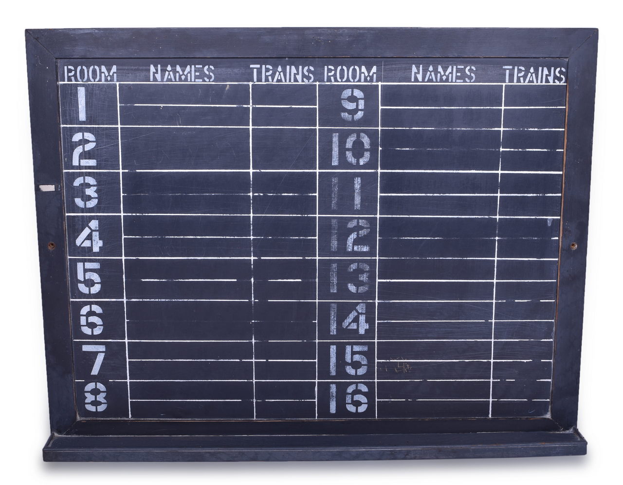 3182 - Central Vermont Railway Crew Bunk Assignment Black Board thumbnail