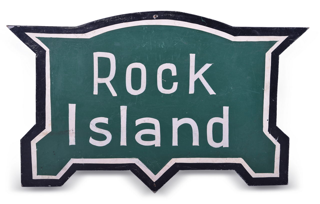 3196 - Rock Island Railroad Masonite Sign thumbnail