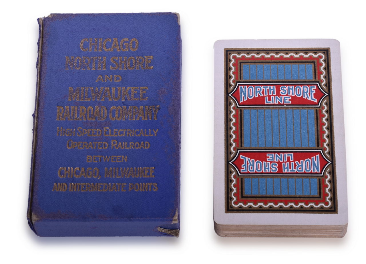 3197 - Chicago, North Shore & Milwaukee Railroad North Shore Line Playing Cards Complete thumbnail