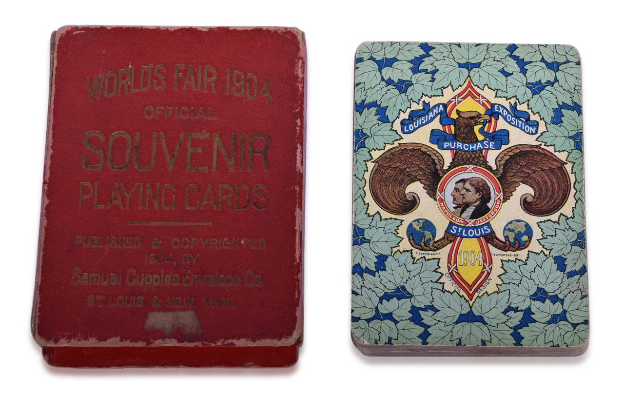 3209 - 1904 World's Fair Souvenir Playing Cards - Louisiana Purchase Exposition St. Louis thumbnail