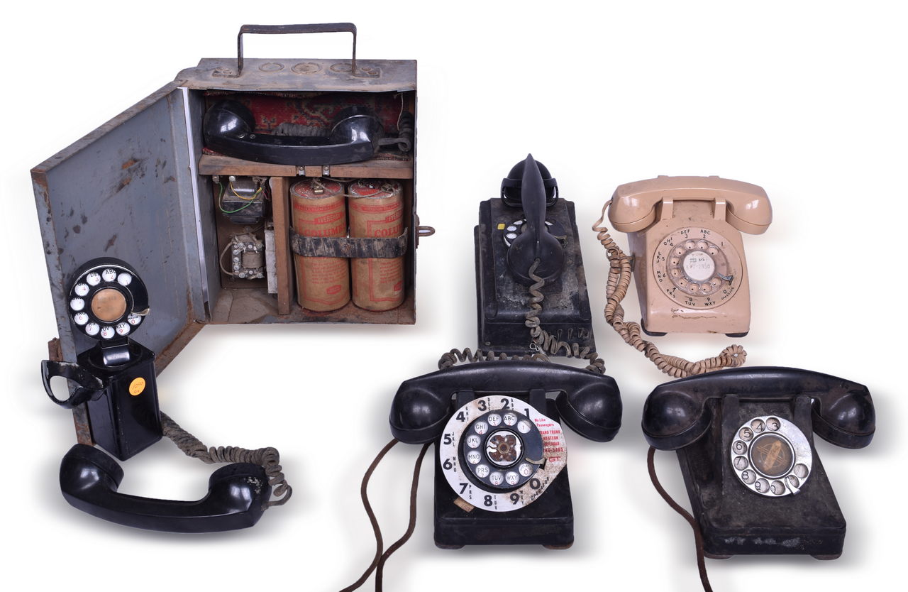 3231 - Group of Six Rotary Dial Telephones - Grand Trunk Western Railroad, Western Electric, Bell System thumbnail