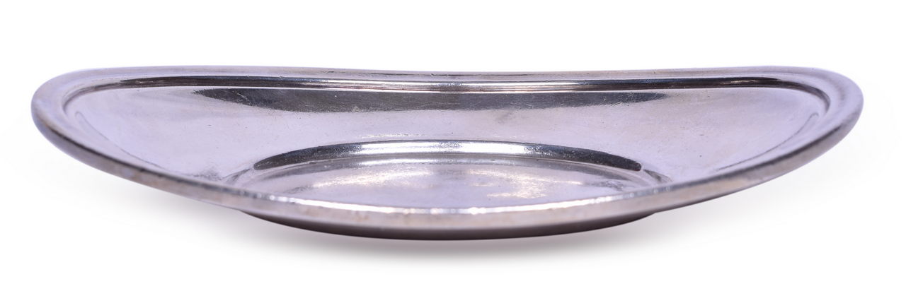 3257 - R. Wallace Queen & Crescent Route Railroad Silver Oval Bread Tray thumbnail