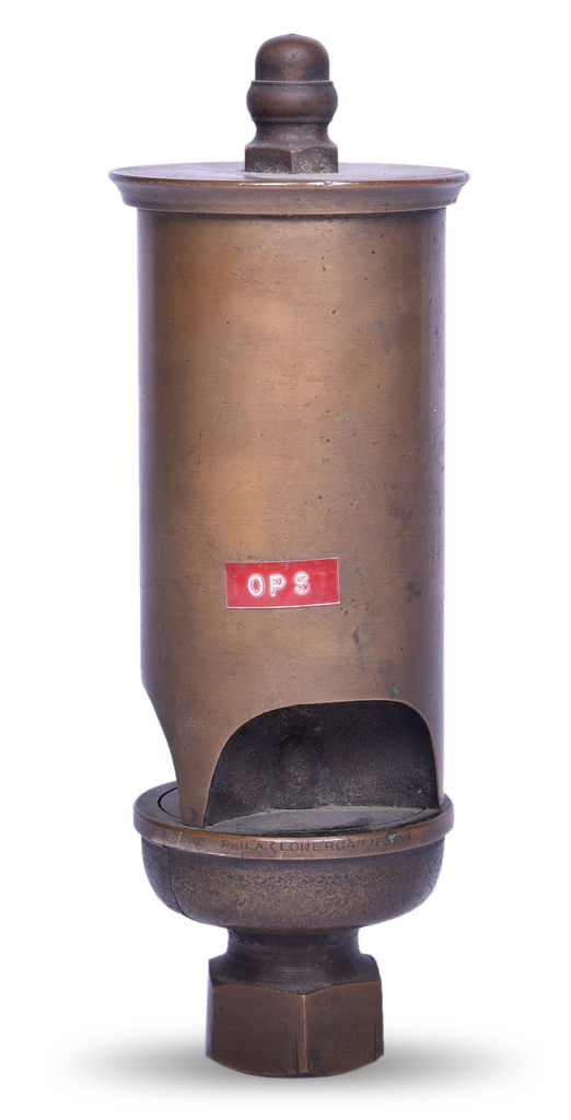 3279 - Ohio Public Service Lonergan Brass Three Chime Whistle thumbnail