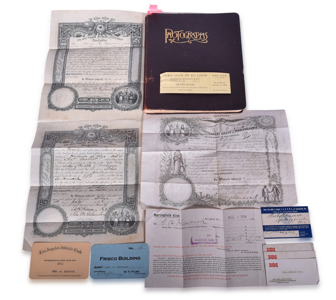 3301 - Album and Ephemera Group of George A. Hancock Superintendent of Motive Power for Frisco Railroad thumbnail