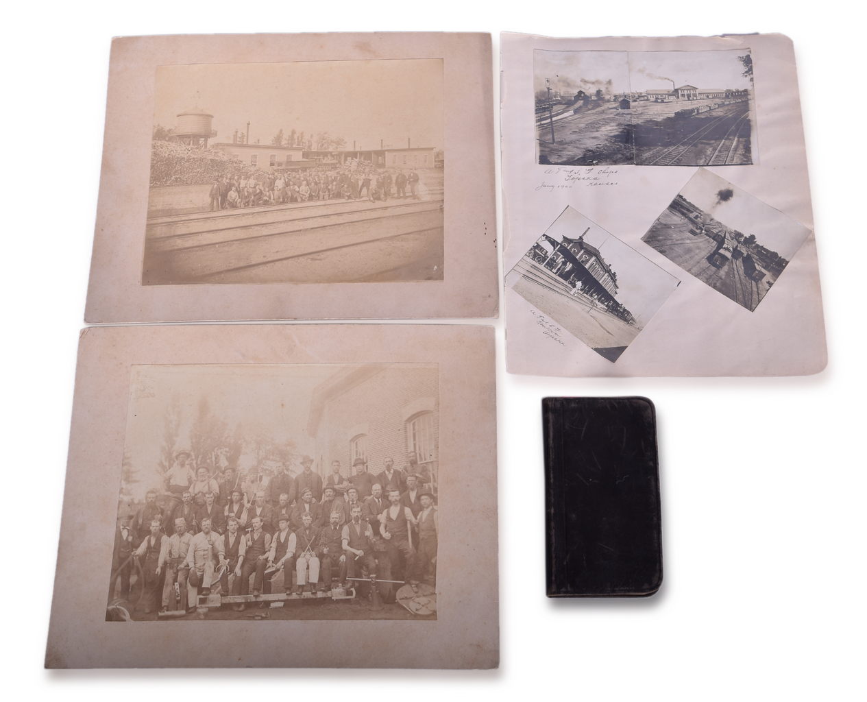 3304 - 1896 Equipment Roster Record Booklet and Turn Of The Century Santa Fe Topeka Photos thumbnail