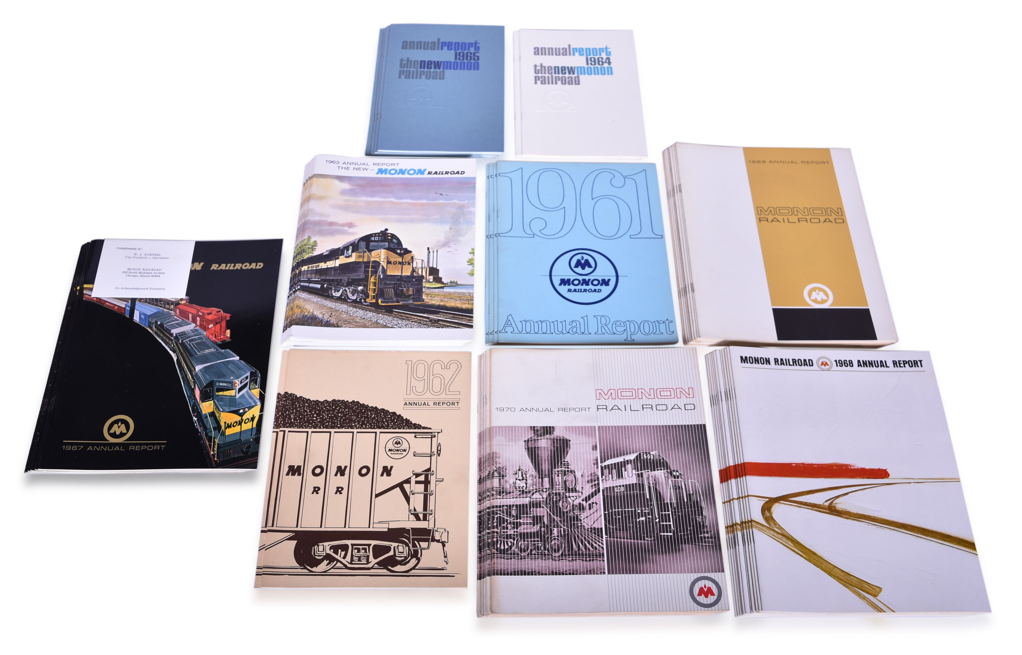 3333 - 48 Monon Annual Reports 1961-1970 thumbnail