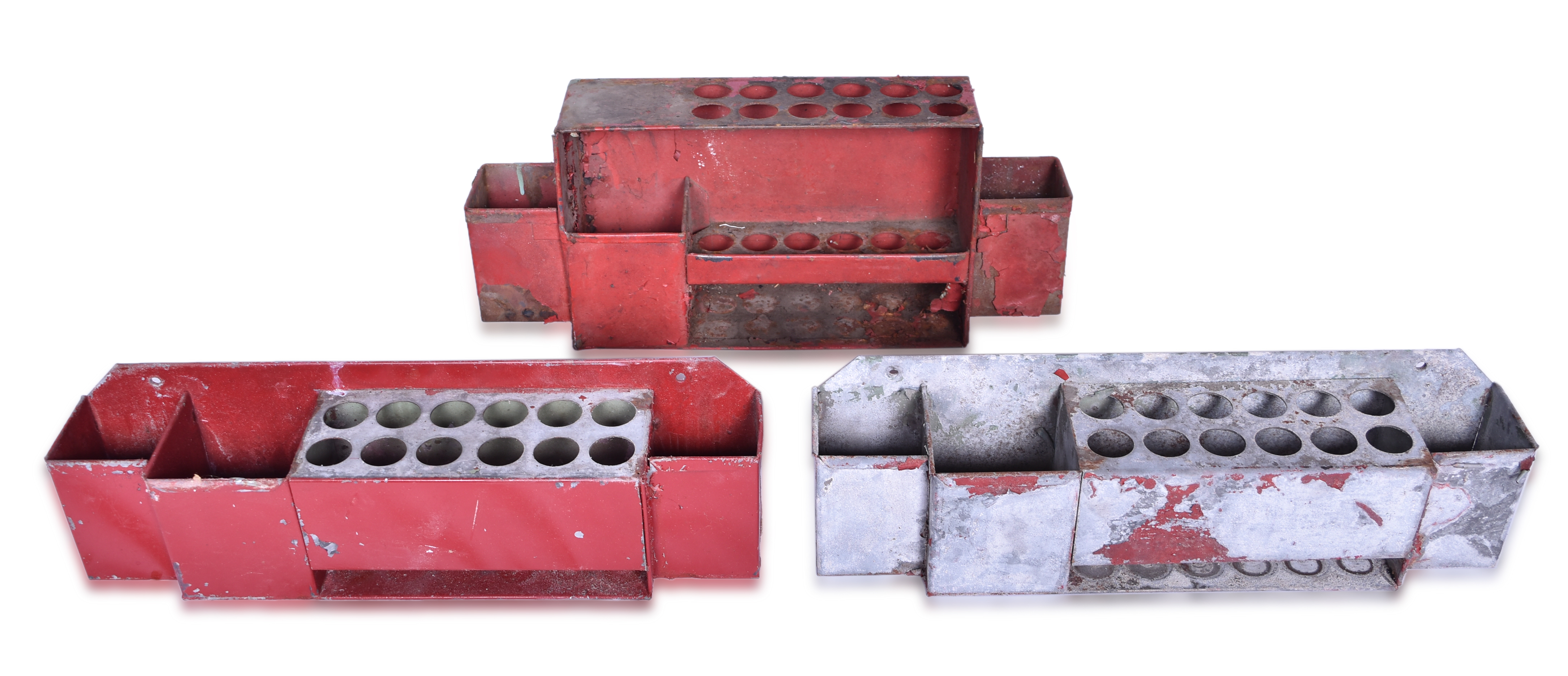 3345 - Three Metal Railroad Fusee and Torpedo Holders thumbnail