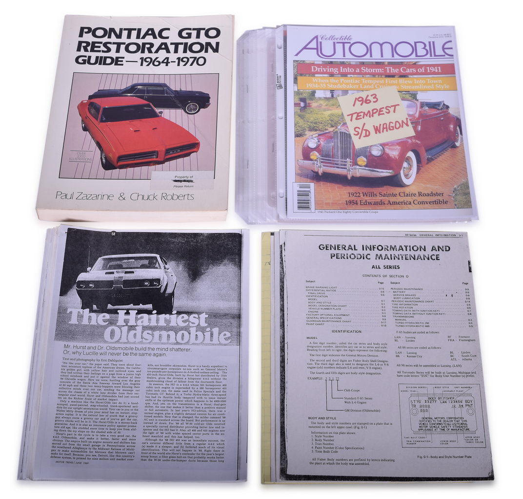 3616 - Pontiac and Oldsmobile Research Files - Super Duty Tempest, W30, etc. thumbnail