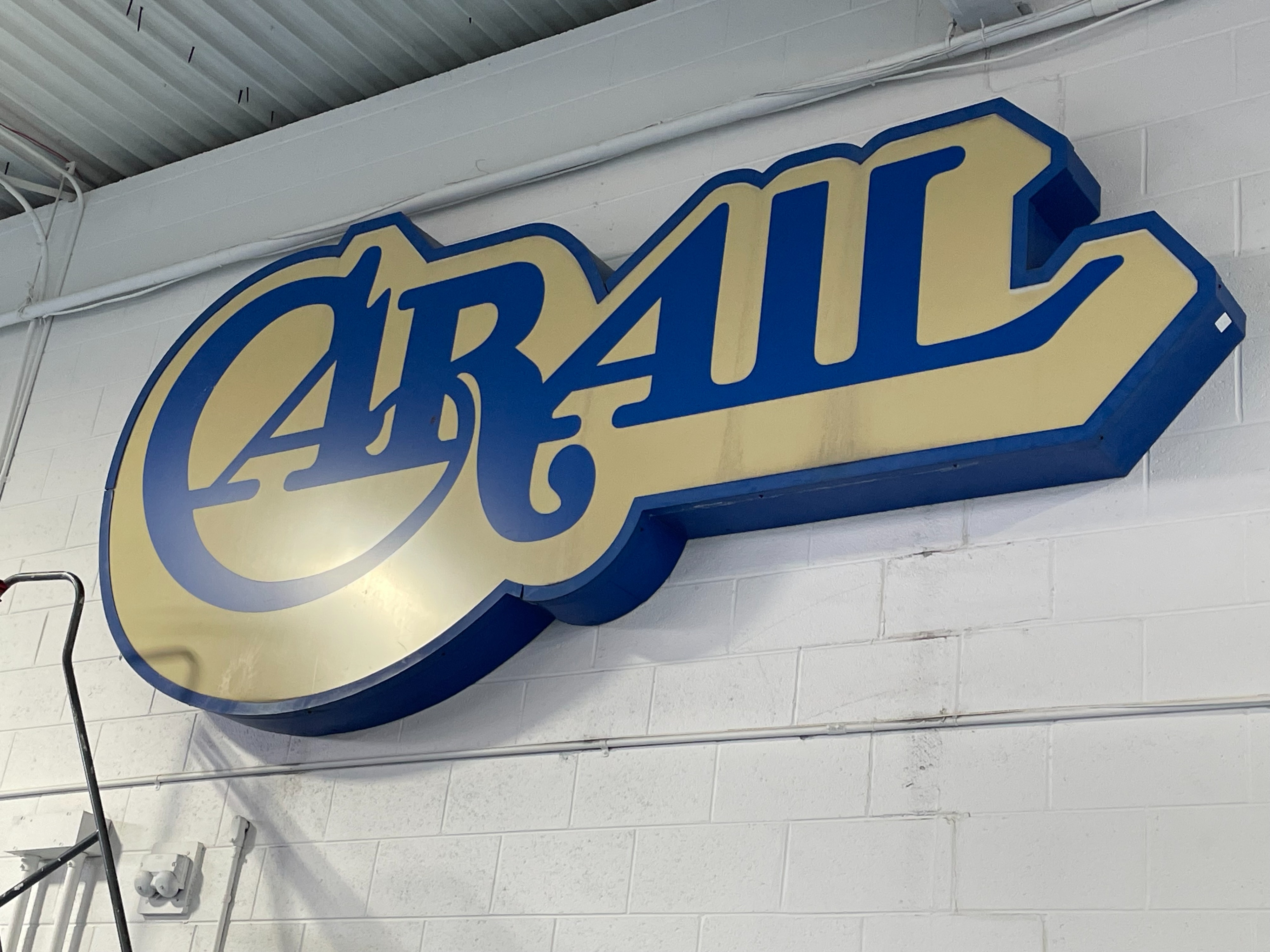 3606 - Original Carail Lighted Sign from the Richard Kughn Collection thumbnail
