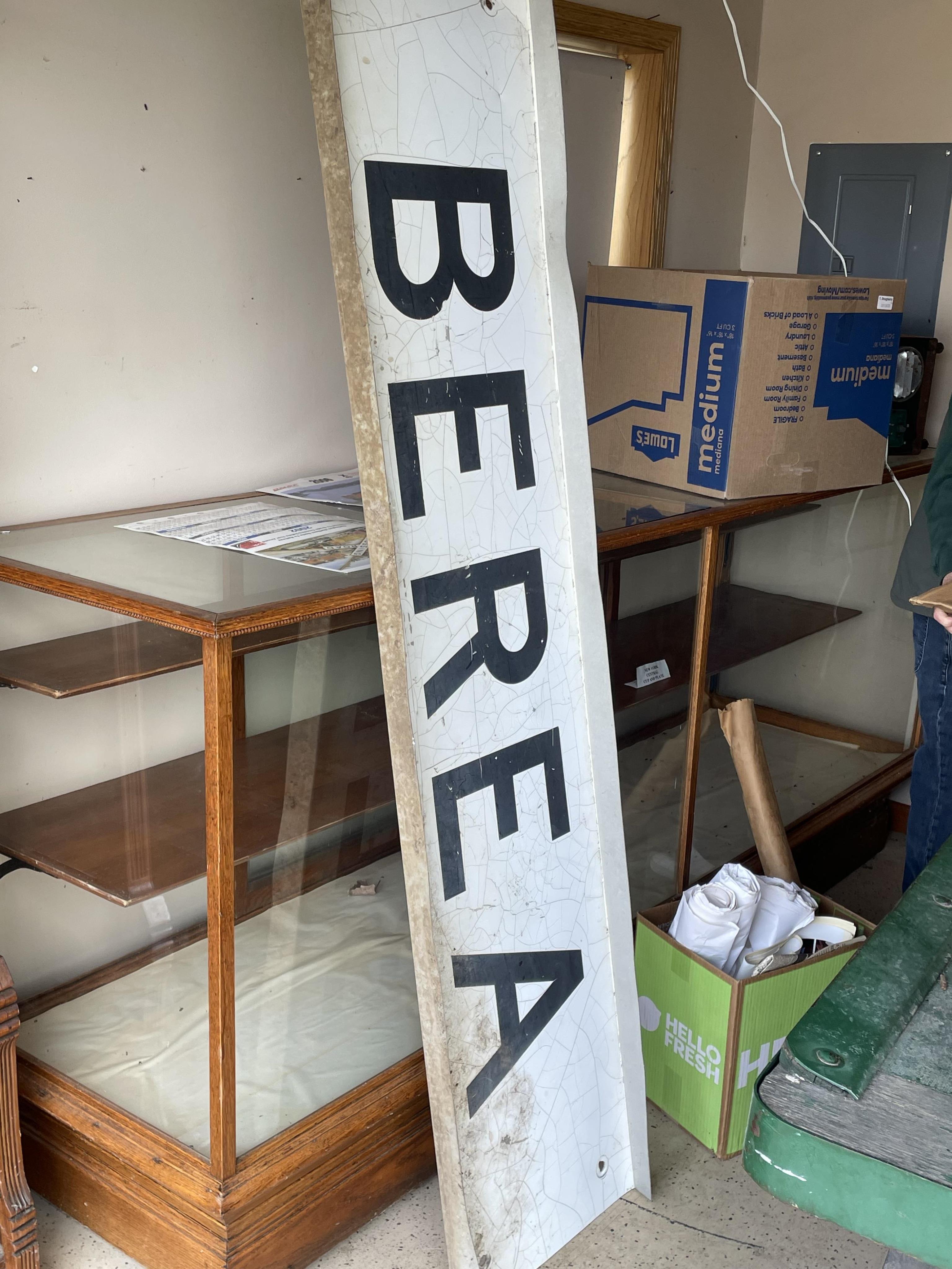 4578 - Berea, North Dakota - Burlington Northern / BNSF Aluminum Sign thumbnail