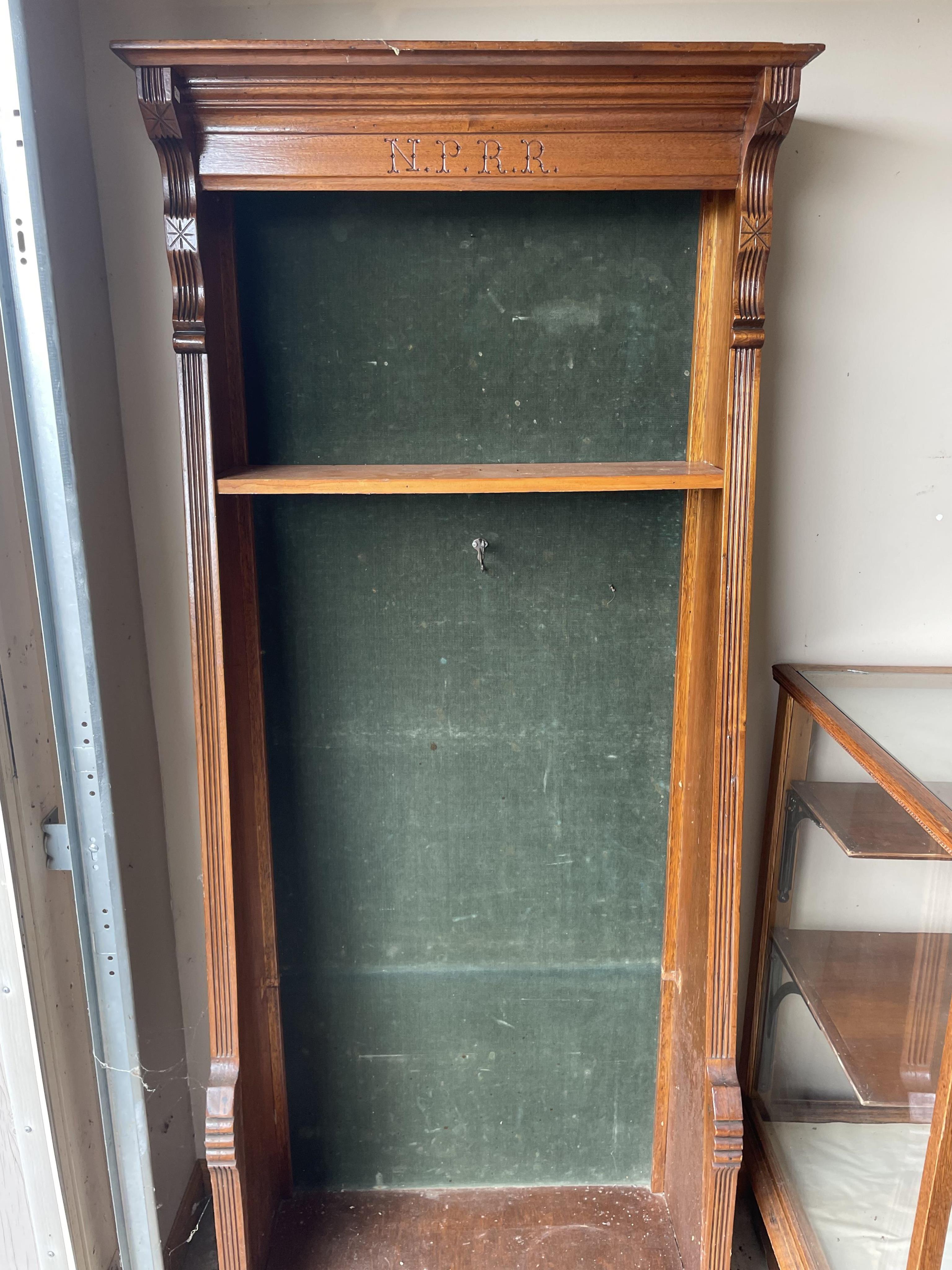 4582 - Northern Pacific Railroad Wooden Cabinet thumbnail