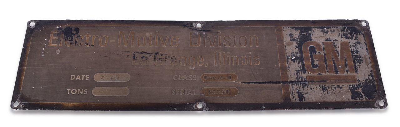 4420 - Southern Railway #2675 GP-35 EMD Builders Plate thumbnail