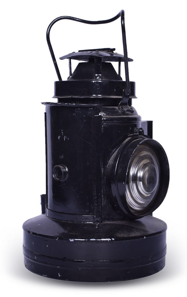 4452 - Chicago and North Western Railroad Adlake 354 Semaphore Lamp w/ 1 Gallon Fuel Tank thumbnail