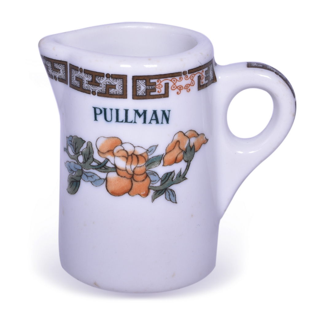 4469 - Pullman Railroad China Indian Tree Handled Creamer thumbnail